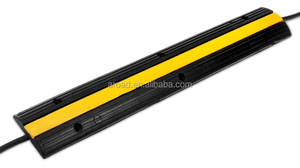1 <span class=keywords><strong>canal</strong></span> de velocidad de goma protector de cable, cable de alambre protector de piso cubiertas - Product Image 2