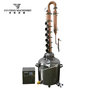 50Lt 100Lt Alcohol moonshine reflux whiskey still distiller distillation equipment with copper bubble plates