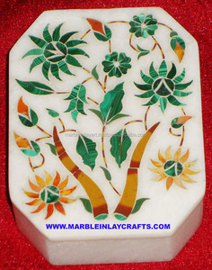 Marble Jewellery <b>Box</b>, Marble <b>Small</b> <b>Box</b>, Marble <b>Box</b>, White Marble Decorative <b>Box</b> - Product Image 1