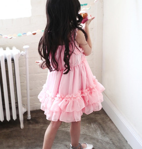 En línea al por mayor diseño encantador fiesta princesa de gasa de los niños vestido de niña - Product Image 3