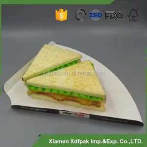 Personnalisé bac à papier pour sandwich et des tranches de pizza