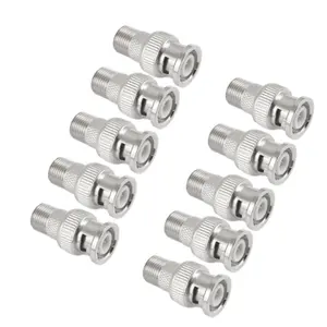 F Vrouwelijk naar BNC Male Plug Coax RF Connector RG6 RG59 Adapter voor CCTV