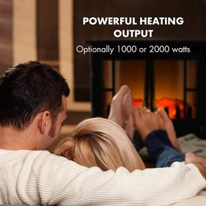 <span class=keywords><strong>Chimenea</strong></span> Eléctrica Grande con Efecto de <span class=keywords><strong>Llama</strong></span> Decorativa Negra de 3 Lados Panorama - Product Image 5