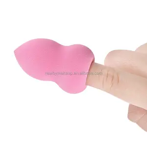 Nieuwe stijl spons bladerdeeg schoonheid ontwerpen bestseller vinger make sponge