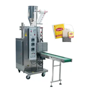 China gold supplier Full automatic vertical packing machine for single filter paper tea bag with line and label