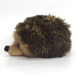 Neue baby spielzeug verkauf super weiche braun pelz plüsch braun hedgehog