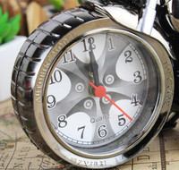 Motocicleta reloj de alarma forma creativa Retro regalos muebles de lujo Boutique casa decorador