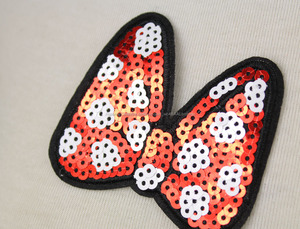 Al por mayor 6.7*6.2 cm hermoso bordado parche de lentejuelas, arco parches para el vestido - Product Image 2