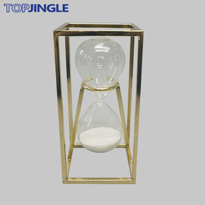 Sablier doré transparent en forme de rectangle bon marché - Product Image 1