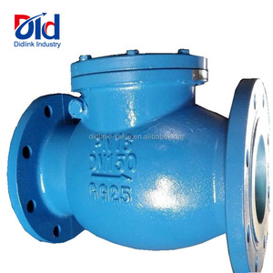 Valvola di ritegno manuale in ghisa DN100 PN16 GG25 flangiata a farfalla per acqua sanitaria - Product Image 3