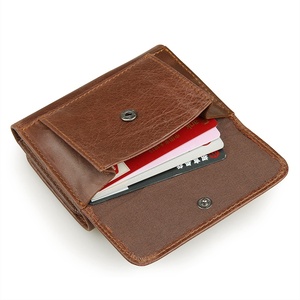 Logo personalizzato RFID Factory portafoglio in pelle Vintage portafoglio da <span class=keywords><strong>uomo</strong></span> in pelle Casual ripiegabile portafoglio in pelle da <span class=keywords><strong>uomo</strong></span> con portamonete - Product Image 4