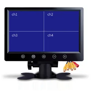 9 pollici tv led monitor hd 1080p 4 split/quad schermi monitor dell'automobile 9 ''lettore dvd