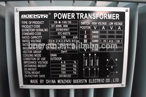 33KV 100KVA 200KVA 300KVA 400KVA 500KVA屋外三相配電変圧器 - Product Image 6