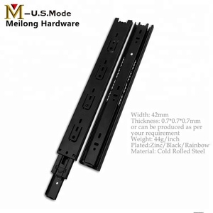 Meilong Hardware <span class=keywords><strong>Muebles</strong></span> Hardware Heavy Duty Extensión Cajón Riel Deslizante - Product Image 1
