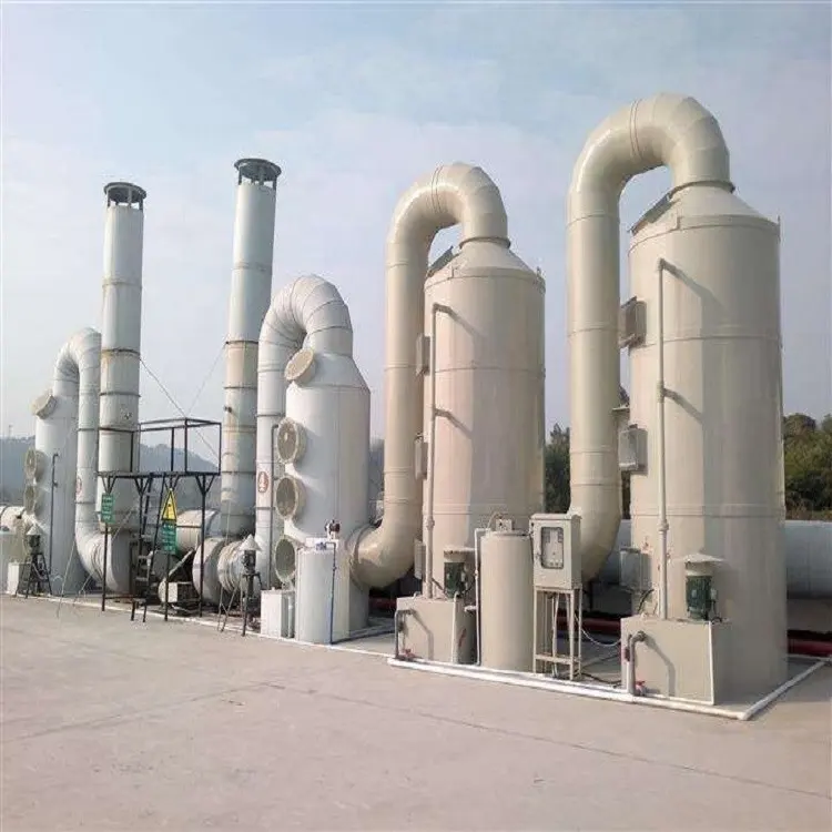 FRP Waste Gas Purification Tower Gas absorption column for chemical industry Gas Scrubbers