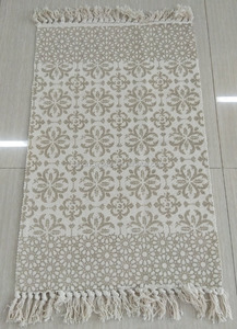 <span class=keywords><strong>Alfombra</strong></span> decorativa de algodón para cabecera, <span class=keywords><strong>Alfombra</strong></span> de algodón de tejido plano lavable, <span class=keywords><strong>alfombra</strong></span> para habitación de niños - Product Image 2