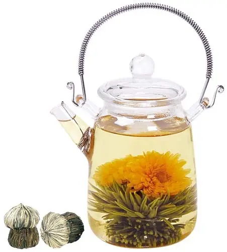16 שקיות בשילוב קרפט פרח תה כדור פורח פרח תה יסמין תה