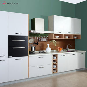 استخدام مشروع منزل حورية رخيصة MDF وصنع الصين ضمان لمدة سنة تصميم وحدات على شكل حرف L - Product Image 5