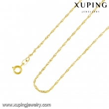 43261 xuping <strong>Costume</strong> <strong>Jewelry</strong> <strong>Gold</strong> Necklace Chain <strong>Jewelries</strong> - Product Image 3