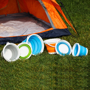 3L TPE Outdoor Silicone Collapsible Water Outdoor <strong>Folding</strong> <strong>Bucket</strong> Collapsible Water <strong>Bucket</strong> <strong>Folding</strong> Plastic Ice <strong>Bucket</strong> - Product Image 6