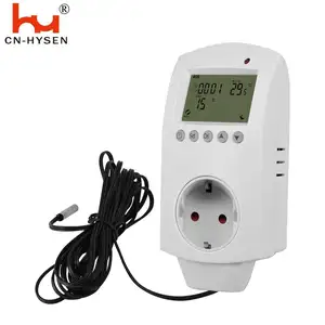 HY02TP 디지털 온도 조절기 플러그 온도 컨트롤러 스위치 AC 220V 마이크로 NTC 센서