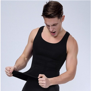 Gilet de modelage du corps sans couture pour homme, chemise de Compression, sous-vêtement amincissant pour l'abdomen - Product Image 6