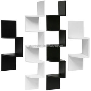 5 رفوف العائمة الجدار الزاوية شنت وحدة تخزين وحدة رف كتب - Product Image 6