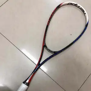 Raquete de squash em atacado personalizada, grafite/fibra de carbono de alta qualidade, composto por peça única