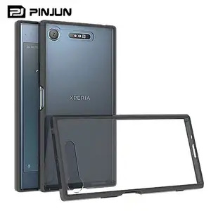 Casing ponsel akrilik bening bumper tpu lunak whosale untuk Sony Xperia XZ1 5 V 1 V 10 V 5 IV casing