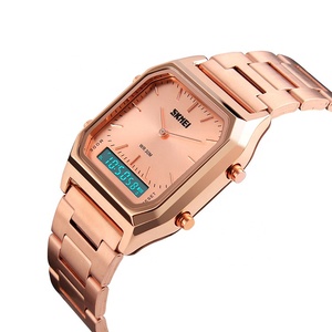 Relojes de Pulsera de Marca Dorados de Moda Skmei 1220 Relogio Masculino para Chicas Hombres Negocios - Product Image 2