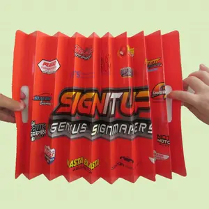 Noise maker paper material fan clap banners