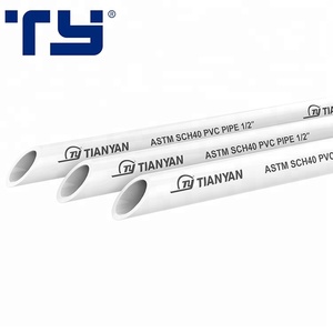 Plastic Tube Plastic Pipe All Sizes Available SCH 40 Pressure PVC-U Water System Plastic Pipe Price List