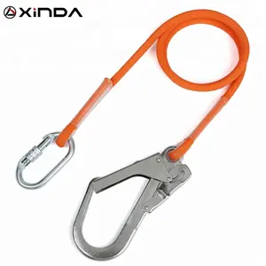XINDA fall arrest safety lanyard with snap hook carabiner for working at height construction