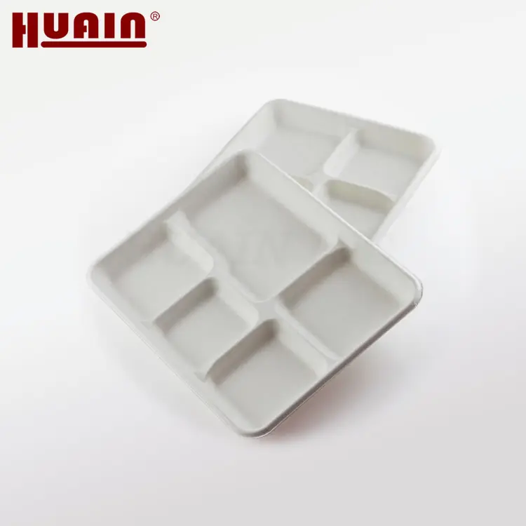 Eco Friendly Bagasse Pressed Plates Pulp Molded Products