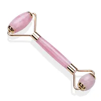 Pink Quartz Crystal Con Lăn Cổ Mặt Con Lăn Massage Công Cụ Giảm Béo