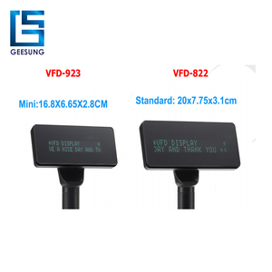 Green or blue optional characters with switch ON/OFF VFD customer pole display - Product Image 6
