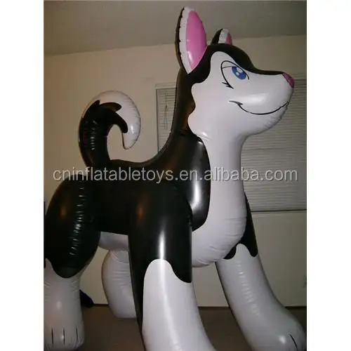 Factory hot sale inflatable huge husky dog inflatable animals customized