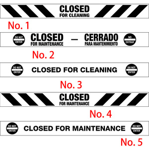 सिलवटों अप नायलॉन बैनर के लिए बंद कर दिया रखरखाव सफाई संकेत आसान भंडारण के लिए चुंबकीय के साथ समाप्त होता है - Product Image 6