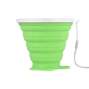 BPA Free Multicolor Hold Hot Liquid Water Silicone Travel Mug
