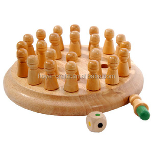 Jeu de mémoire en bois Montessori pour enfants, matériel <span class=keywords><strong>éducatif</strong></span>, jeu d'échecs avec bâtonnets - Product Image 1