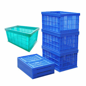 High quality euro stackable vented plastic mushroom tomato returnable agriculture crate