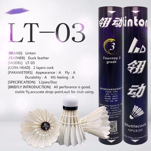 <span class=keywords><strong>Volant</strong></span> de <span class=keywords><strong>badminton</strong></span> en plumes d'oie Lingdong Sealion LT-03, durable, de bonne qualité, à prix avantageux, vitesse de vol A+++ - Product Image 4