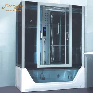 Prefab Rectangular Outdoor Portable Acrylic Steam Room With Shower