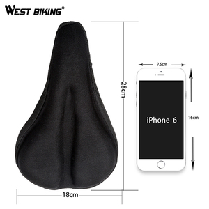 WEST BIKING-<span class=keywords><strong>funda</strong></span> suave y transpirable para SILLÍN <span class=keywords><strong>de</strong></span> bicicleta, cojín cómodo <span class=keywords><strong>de</strong></span> espuma para bicicleta <span class=keywords><strong>de</strong></span> montaña - Product Image 4