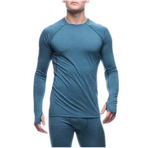 <span class=keywords><strong>Merino</strong></span> Wool <span class=keywords><strong>Longsleeve</strong></span> Crew Neck Base Layer Calzoncillos largos para hombre - Product Image 3