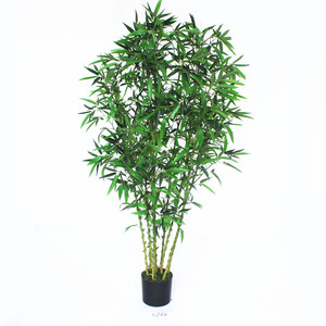 0517 Venta al por mayor directa <span class=keywords><strong>de</strong></span> fábrica: <span class=keywords><strong>Varas</strong></span> <span class=keywords><strong>de</strong></span> bambú <span class=keywords><strong>artificial</strong></span> verde <span class=keywords><strong>de</strong></span> 180 cm con estructura <span class=keywords><strong>de</strong></span> plástico y alambre - Product Image 4
