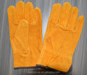 Equipment Safety unlined cow split leather glove driver with <span class=keywords><strong>the</strong></span> thumb key - Product Image 2