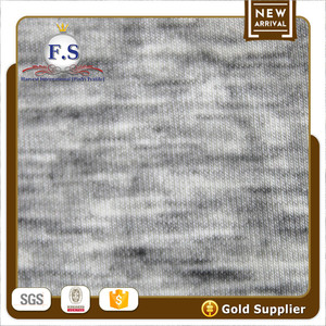 Rayón/elastano 95/5 sola Jersey tiancheng melange gris