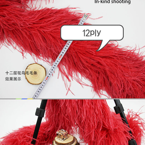 Fabricantes al por mayor Boas de plumas de avestruz en stock teñidas 1ply 4ply 6ply 12ply para <span class=keywords><strong>Victoria</strong></span> <span class=keywords><strong>Secret</strong></span> Dress Party Decoration - Product Image 5