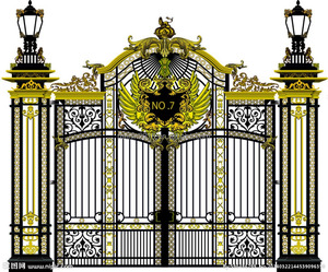 Porte en <span class=keywords><strong>fer</strong></span> forgé, porte d'entrée, porte de sécurité M-150 - Product Image 1